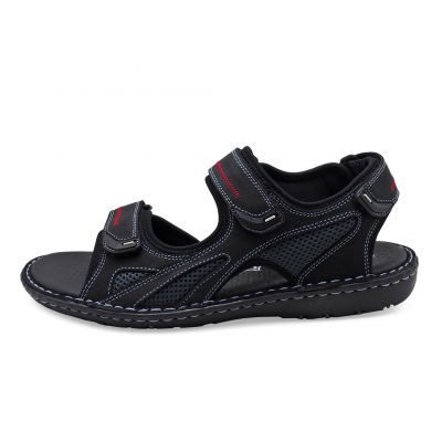 Men Sandals SKA-19 Black Nubuck (Oiled)